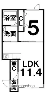 Court Solario(コートソラリオ)【1階】の間取り